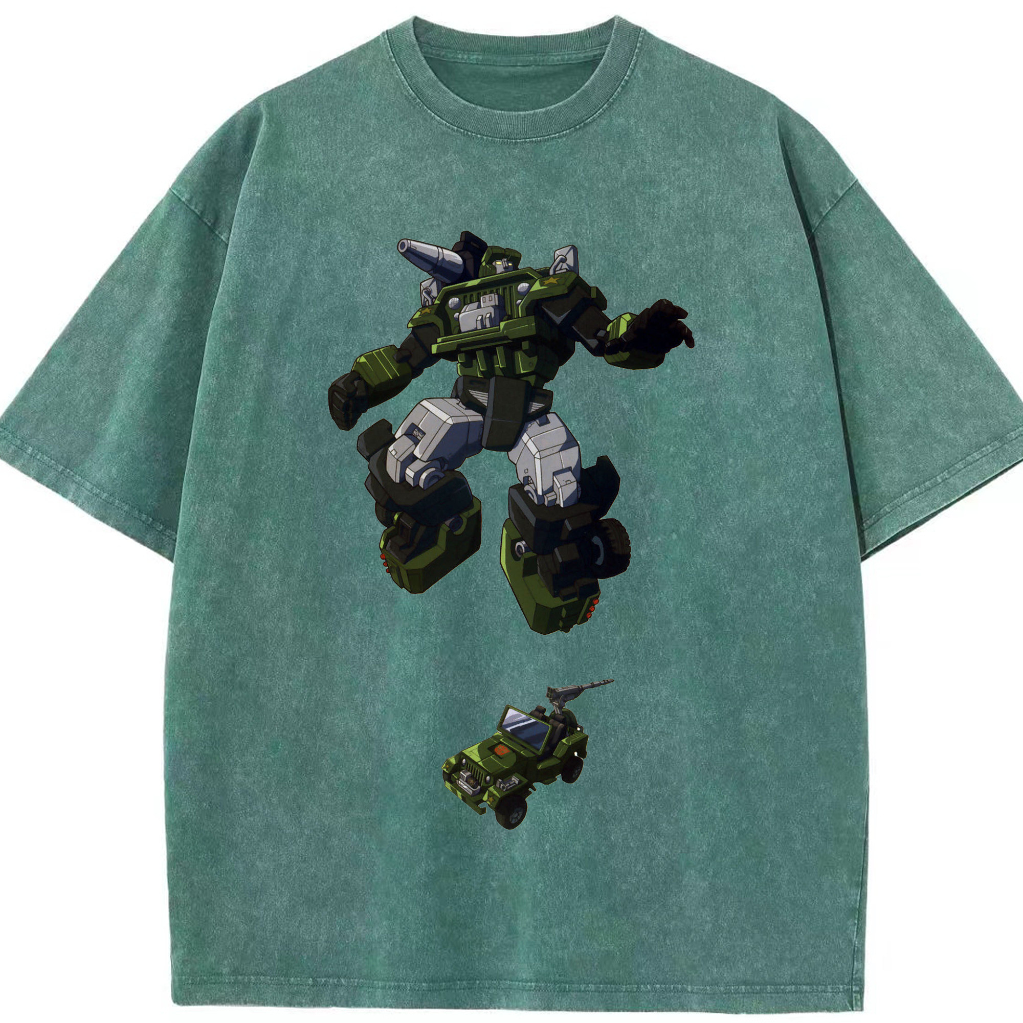 （画像用）  綿100% ヴィンテージ風 半袖Tシャツ（フロントプリント）